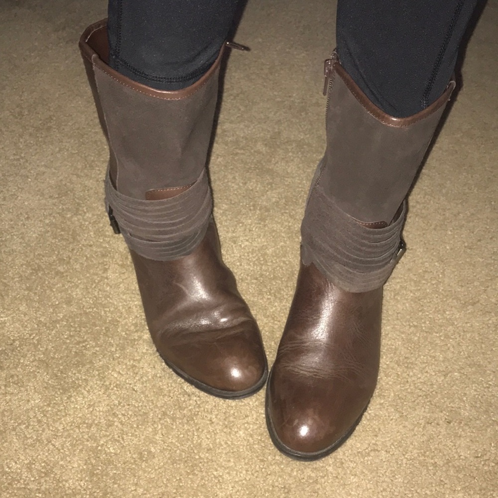 Ralph Lauren brown leather boots size 6 brand new